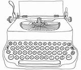 Typewriter sketch template