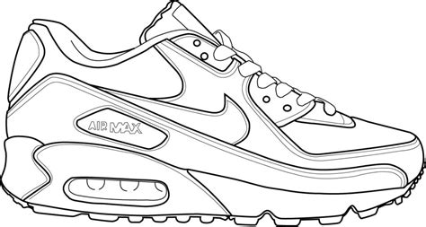 nike air max  sneakers sketch nike drawing shoe template