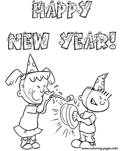 happy  year colouring pages  kids coloring page printable