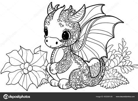 coloring pages  baby dragons