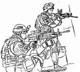 Coloring Pages Forces Special Military Template sketch template