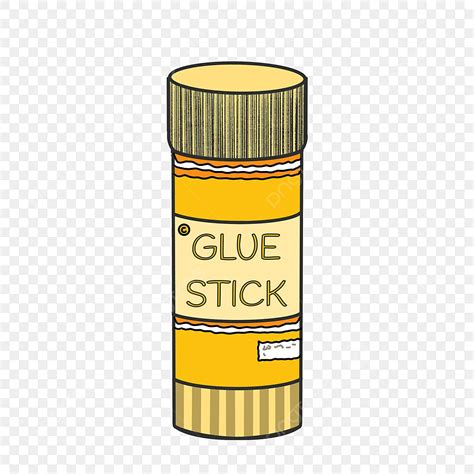 glue sticks clipart transparent background yellow large glue stick
