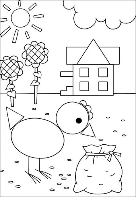 shapes coloring page print shapes pictures  color  allkidsnetwork