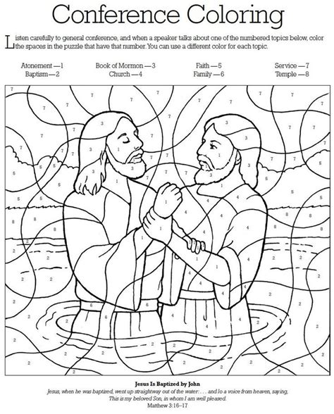lds games color time general conference coloring lds coloring