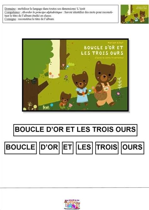 75 best conte boucle d or et les 3 ours images on pinterest curls storytelling and bear