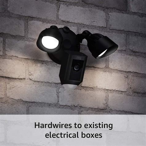 ring floodlight cam wired  motion activated p hd black