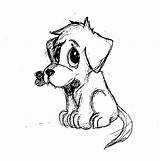 Dog Sad Drawing Puppy Sketch Easy Face Sketches Drawings Draw Cartoon Pencil Simple Getdrawings Painting Visit sketch template
