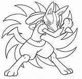 Lucario Coloring Pokemon Pages Mega Kids Colouring ポケモン 塗り絵 ルカ リオ Printable Clipart イラスト Library Greninja Cliparts Pokémon Template Recommended sketch template