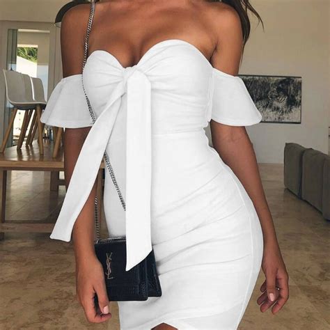 off shoulder ruffle strapless sexy ruched backless mini dress women