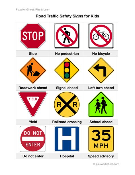 printable safety sign worksheets printable form templates