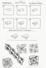 Zentangle Lum Motivi sketch template