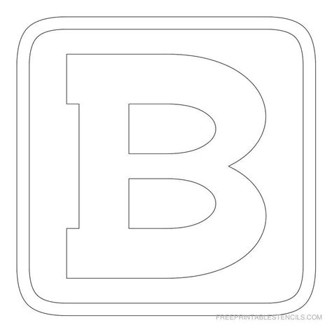 printable block letter stencils  printable stencils  letter