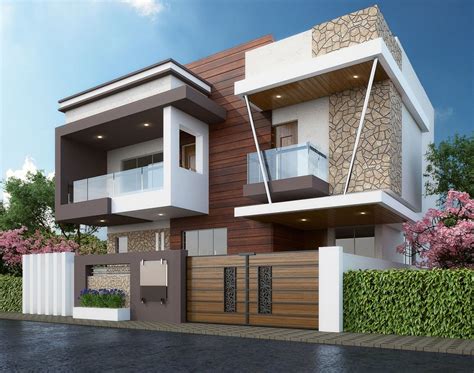 duplex bungalow elevation design  rs sq ft  noida id