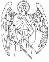 Archangel Raphael Coloriage Catholic Guardian Margaret Ange Archangels Colorir Designlooter sketch template