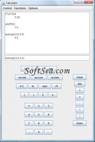 java calculator screenshot