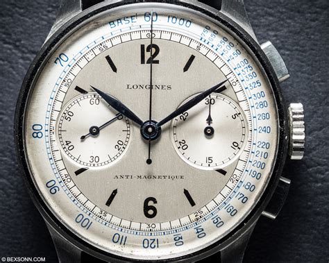 noteworthy longines zn chronograph   phillips watches start stop reset auction