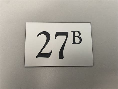 huisnummer bordje voor deur letterplex signmakers