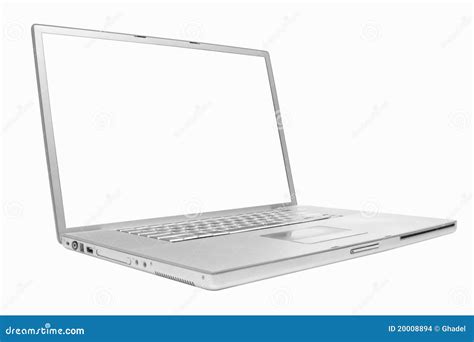 silver laptop   stock images image