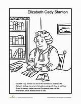 Cady Elizabeth Stanton Coloring Women Sheets Pages Equality Colouring Worksheet Woman Google Rights Anthony Susan History Worksheets Choose Board Education sketch template