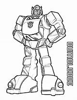 Transformers Coloring Pages Bumblebee Printable Kids sketch template