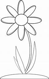 Coloring Pages Flower Printable Kids Drawing sketch template