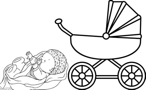 fun baby carriage coloring page  kids coloring pages  kids