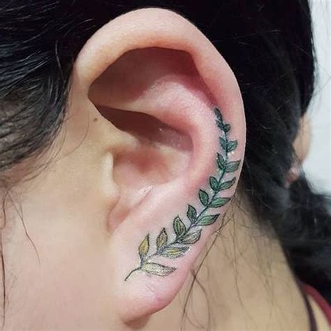 7 Floral Ear Tattoos That Are Beyond Adorable Brit Co