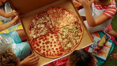 dominos  introduced  gargantuan  pizza   big  delivery
