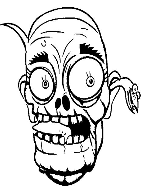zombie face coloring pages coloring book  coloring pages