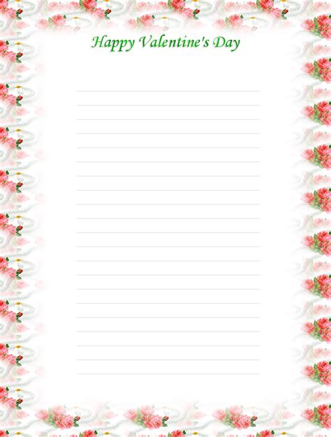 images  printable valentines day stationery valentines day