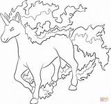 Pokemon Rapidash Coloring Pages Printable Ponyta Sylveon Print Para Lineart Gerbil Lilly Info Unicorn Halloween Horse Colorir Supercoloring Color Colouring sketch template