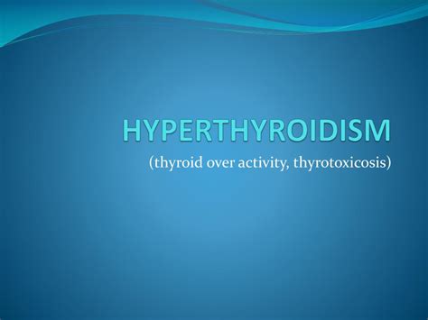 ppt hyperthyroidism powerpoint presentation free download id 356788
