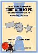 basketball certificate maker print  sports award templates