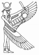 Isis Egypte Egipat Coloriage Egyptien Deity Egipcios Coloriages Colorier Symbols Bojanke Ancienne Tatouage Anubis Sphinx Cleopatra Egipcio Egipto Egipcias Momjunction sketch template