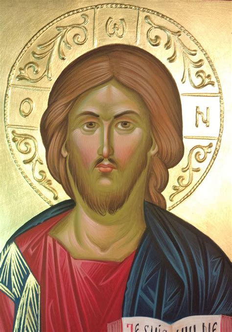 icon   lord jesus christ hand painted orthodox icon byzantine