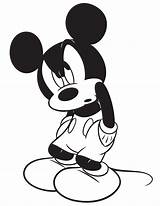 Mickey Mouse Coloring Cartoon Cute Pages Sad Printable Face Drawing Clipart Cliparts Clip Mona Lisa Angry Disney Girl Wallpaper Drawings sketch template
