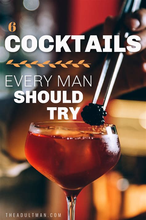 check out the top cocktails and popular mixed drinks for men these