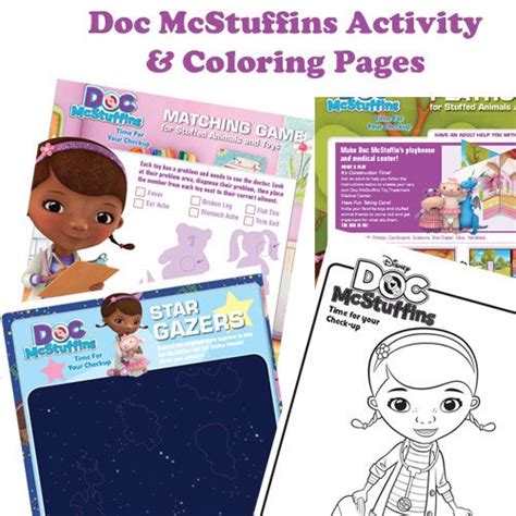 mcstuffin activity  coloring pages  mcstuffins activities
