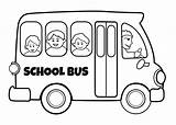 Autobus Szkolny Kolorowanka Dzieci sketch template