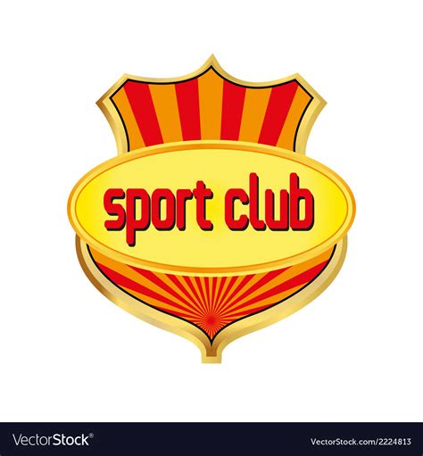 sport club logo template royalty  vector image