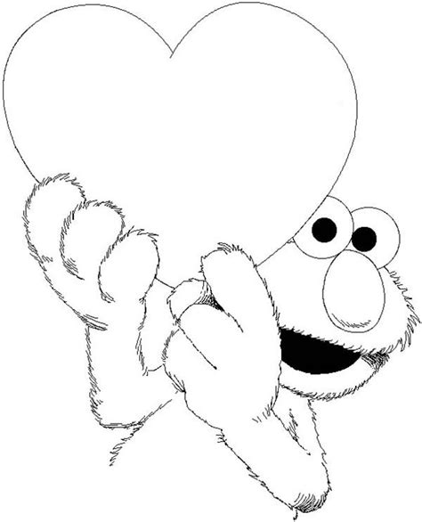 elmo  big love coloring page love coloring pages elmo coloring