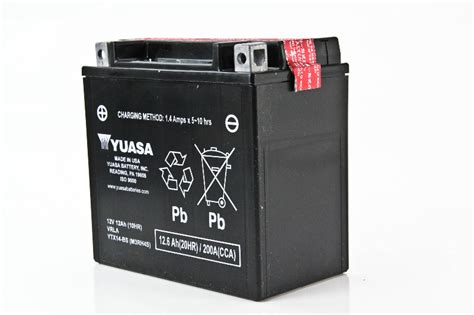 yuasa ytx14 bs agm maintenance free battery yuam3rh4s ebay