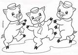 Coloring Fiddler Fifer Edmund Print Pigs Three Little Hellokids Pages Color sketch template