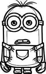 Minion Coloring Stuart Minions Pages Kevin Wecoloringpage Bob Colouring Visit Drawing sketch template