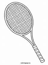 Tennis Racket Coloring Sketch Drawing Pages Sports Coloringpage Eu Printable Da Una Party Racchetta Getcolorings Crafts Rackets Badminton Ball Color sketch template