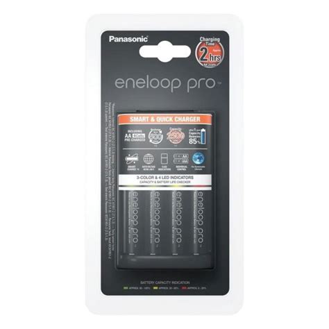 Panasonic Quick Aaa And Aa Battery Charger With X 4 Eneloop Pro Aa 2500
