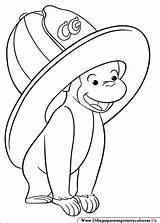 Coloring Curious George Pages Printable Birthday Kids Halloween Sheets sketch template