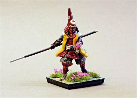 mm metal samurai  yari painted  bob hornsby miniature figurines military figures