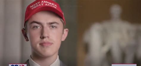 nick sandmann wears the maga hat once again · the patriot hill