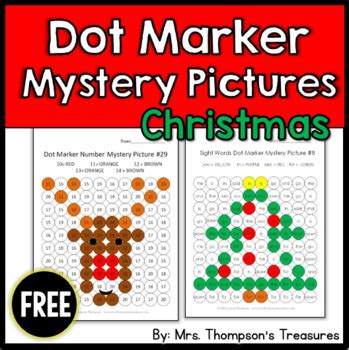 christmas activities mystery pictures   thompsons treasures
